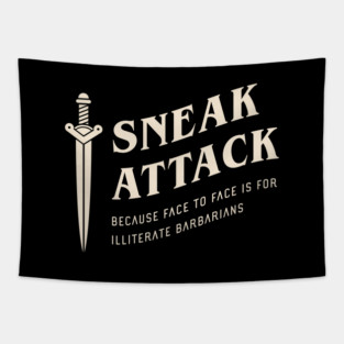 Rogue Sneak Attack Funny Tabletop RPG Tapestry