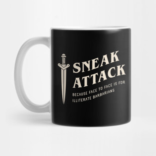 Rogue Sneak Attack Funny Tabletop RPG Mug