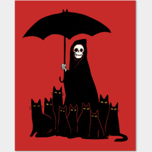 Death and cats Posters and Art