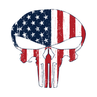 American Flag Skull T-Shirt