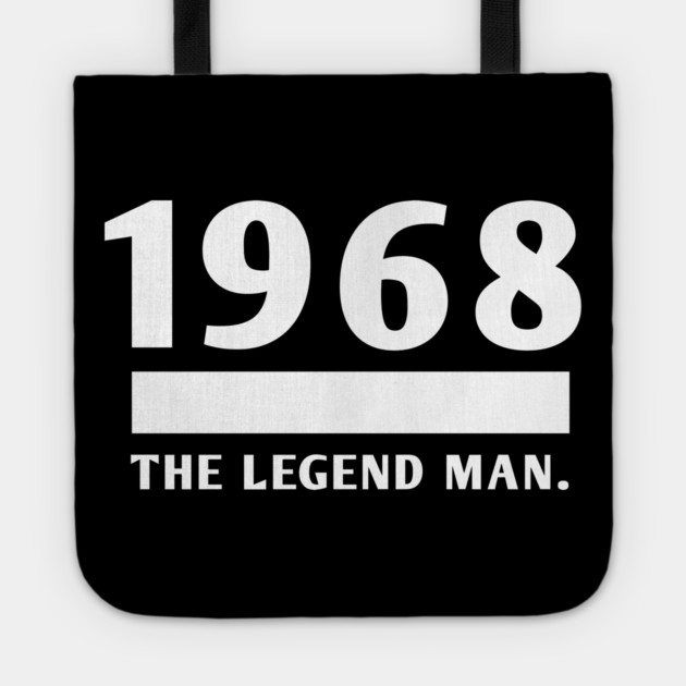 1968 birthday Tote by BlackMeme94