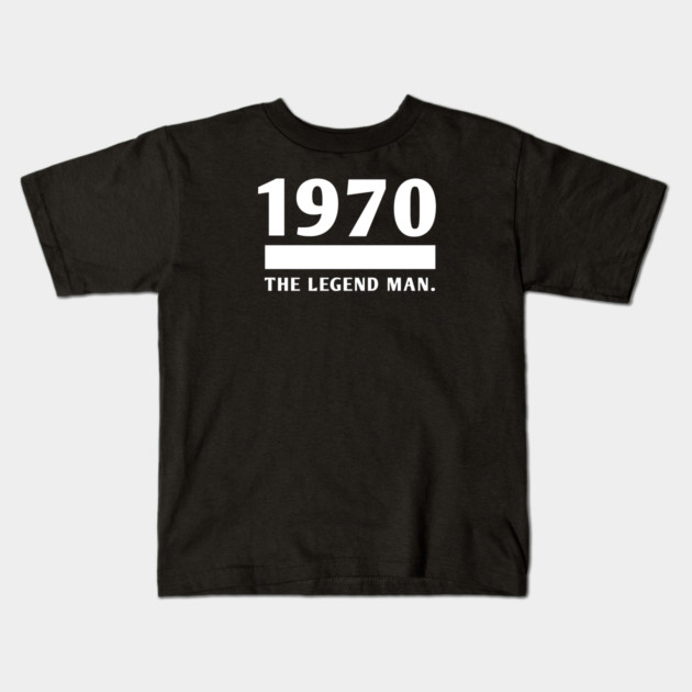 1970 birthday Kids T-Shirt by BlackMeme94
