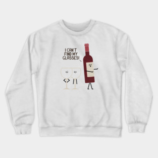 Lost Glasses - Red Crewneck Sweatshirt