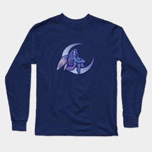 Sad Moon Fairy Long Sleeve T-Shirt