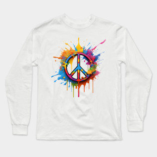Peace Tie Dye Long Sleeve T-Shirt