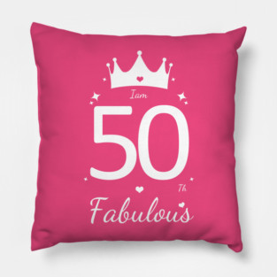 50th birthday Pillow