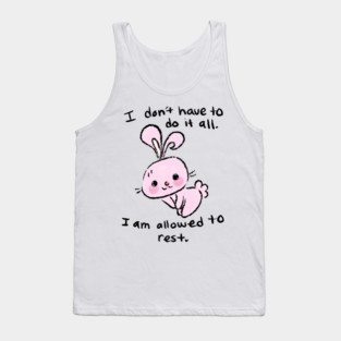 Resting Bunny Face Tank Top