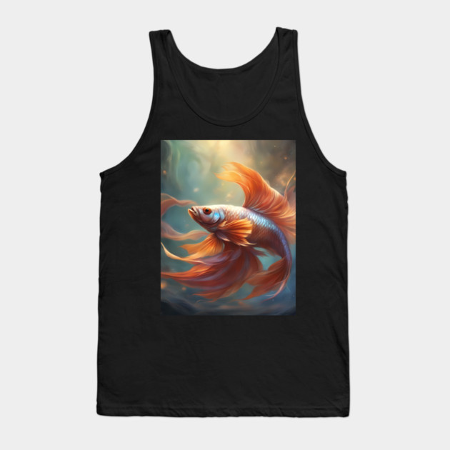 Fish Journey Among Fishermen Tank Top by animegirlnft