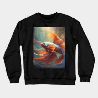 Fish Journey Among Fishermen Crewneck Sweatshirt