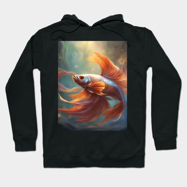 Fish Journey Among Fishermen Hoodie by animegirlnft