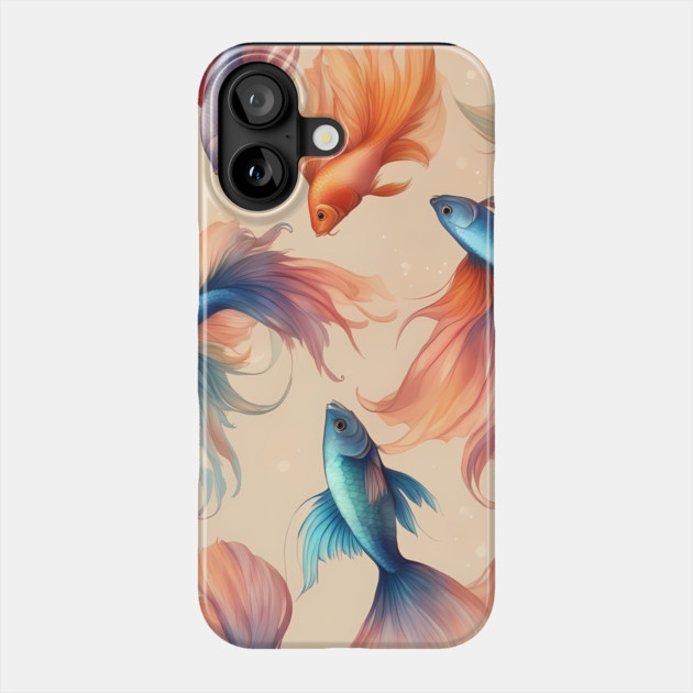 Obsidian Fishy Friends Forever Phone Case by animegirlnft