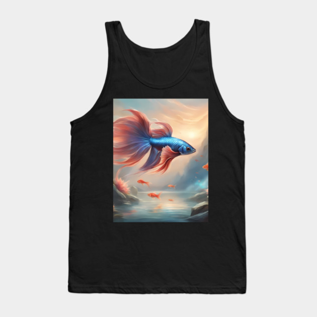 Tastic Fish Swiming Tank Top by animegirlnft