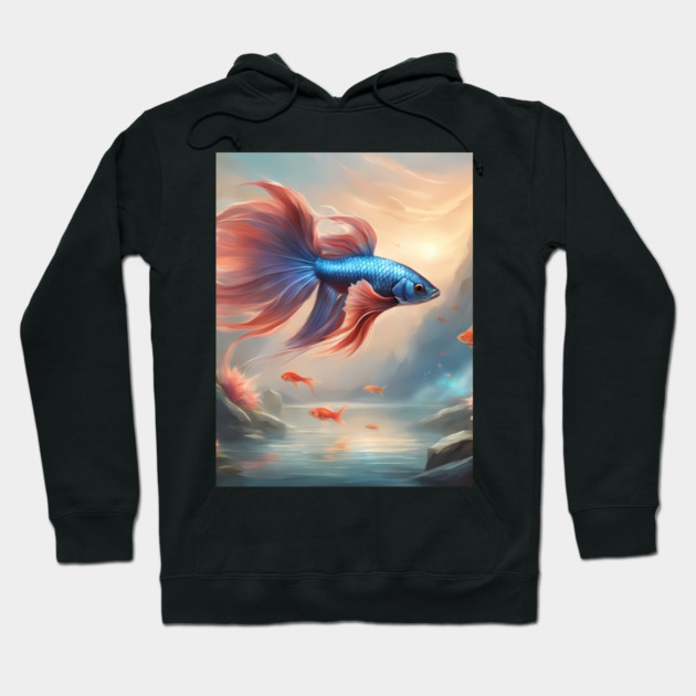 Tastic Fish Swiming Hoodie by animegirlnft