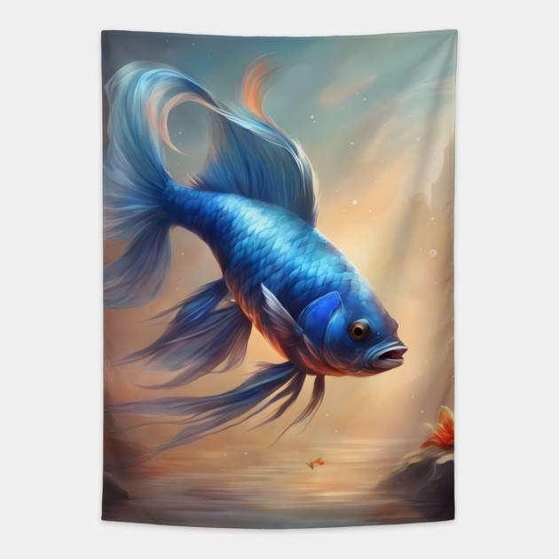 adventure water colorful Tapestry by animegirlnft