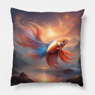 Fish @ Sunset Pillow