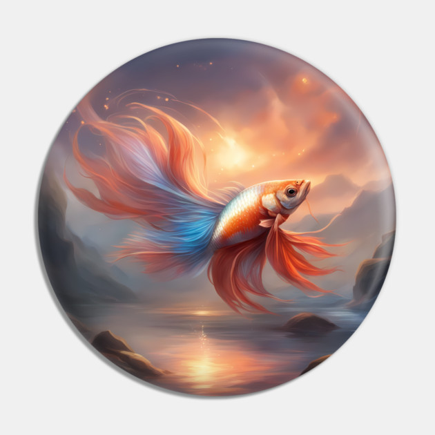 Fish @ Sunset Pin by animegirlnft