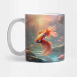 Blue Moon n Fish Mug