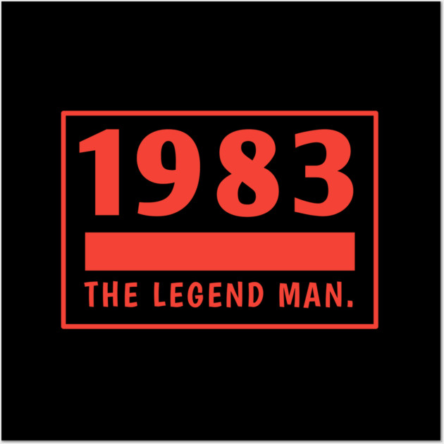 1983 birthday Wall Art by BlackMeme94