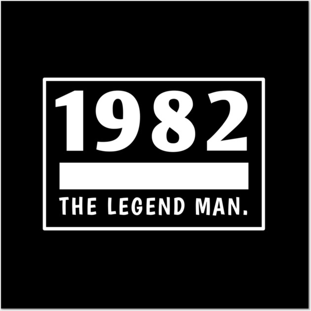 1982 birthday Wall Art by BlackMeme94