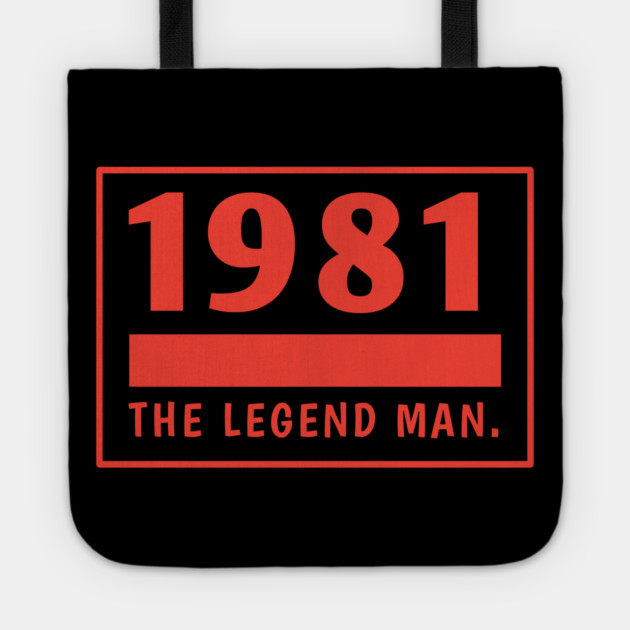 1981 birthday Tote by BlackMeme94