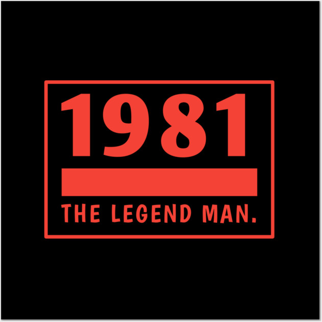 1981 birthday Wall Art by BlackMeme94