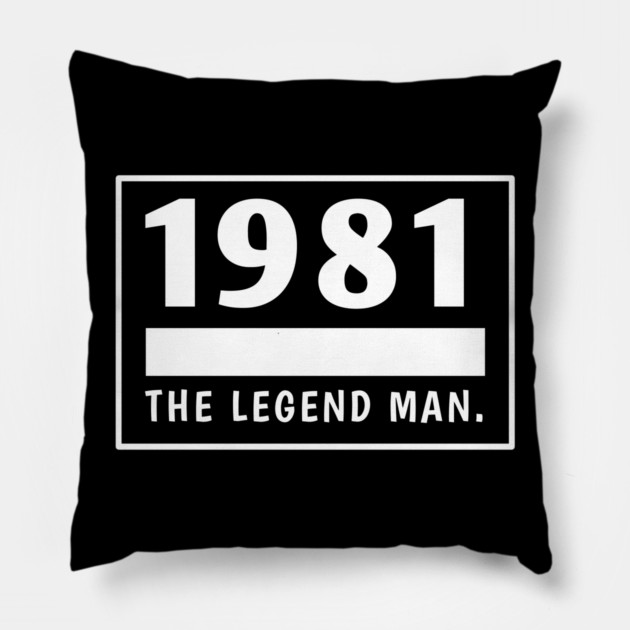 1981 birthday Pillow by BlackMeme94