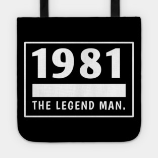 1981 birthday Tote