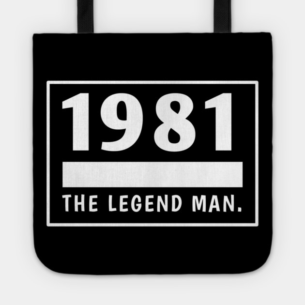 1981 birthday Tote by BlackMeme94