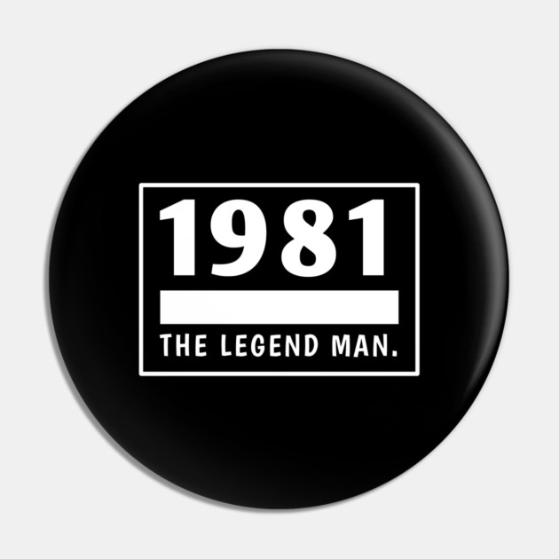 1981 birthday Pin by BlackMeme94