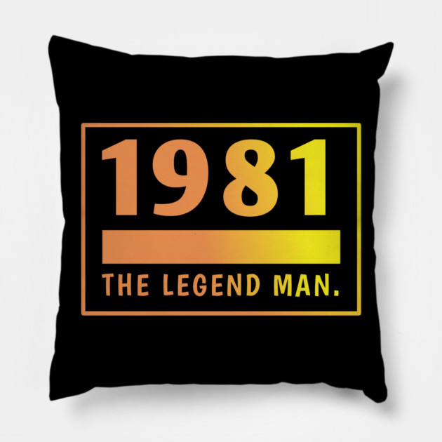 1981 birthday Pillow by BlackMeme94