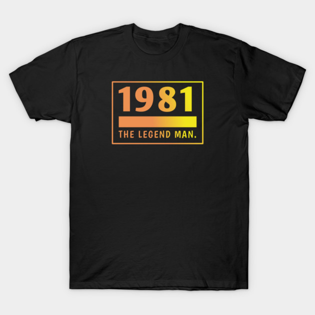 1981 birthday T-Shirt by BlackMeme94