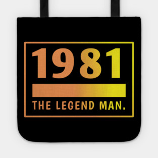 1981 birthday Tote