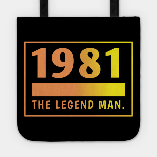 1981 birthday Tote by BlackMeme94