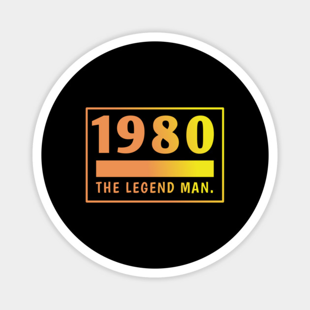 1980 birthday Magnet by BlackMeme94