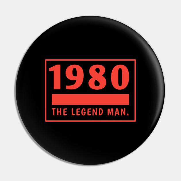 1980 birthday Pin by BlackMeme94