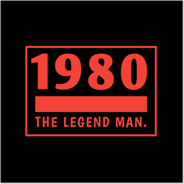 1980 birthday Wall Art by BlackMeme94