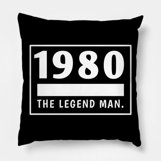 1980 birthday Pillow by BlackMeme94