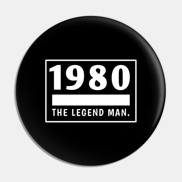 1980 birthday Pin by BlackMeme94