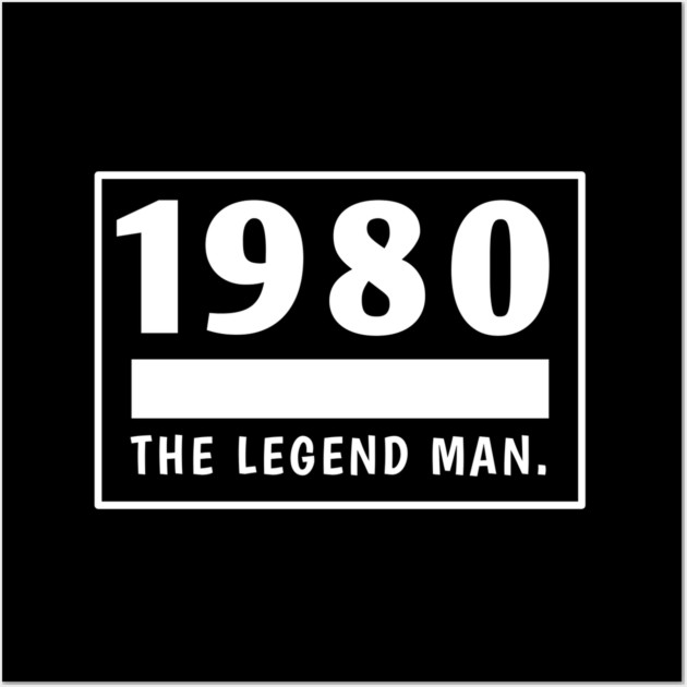 1980 birthday Wall Art by BlackMeme94