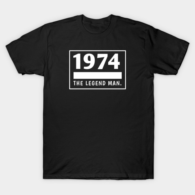 1974 birthday T-Shirt by BlackMeme94