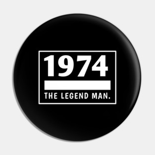 1974 birthday Pin