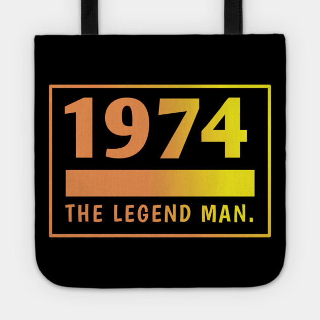 1974 birthday Tote by BlackMeme94