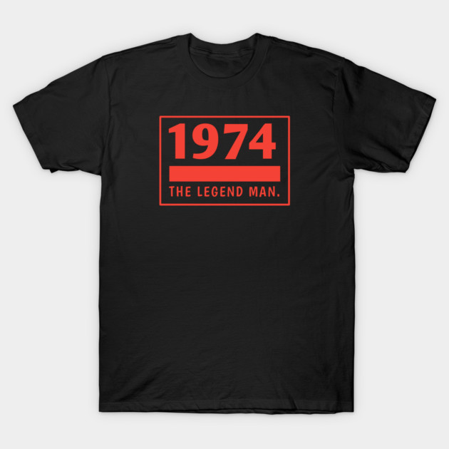1974 birthday T-Shirt by BlackMeme94