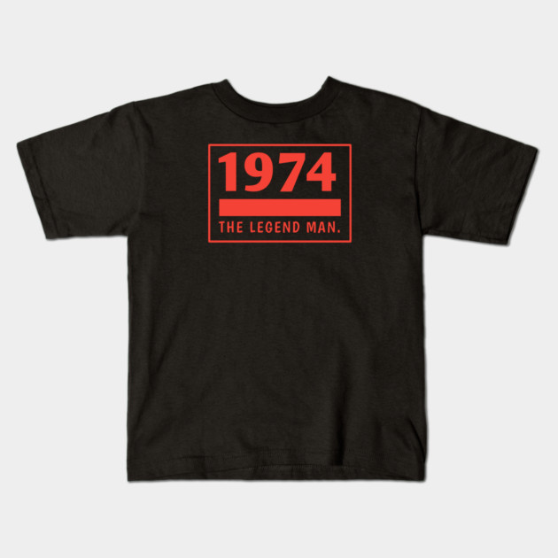 1974 birthday Kids T-Shirt by BlackMeme94