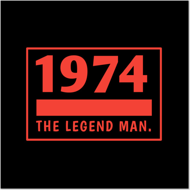 1974 birthday Wall Art by BlackMeme94