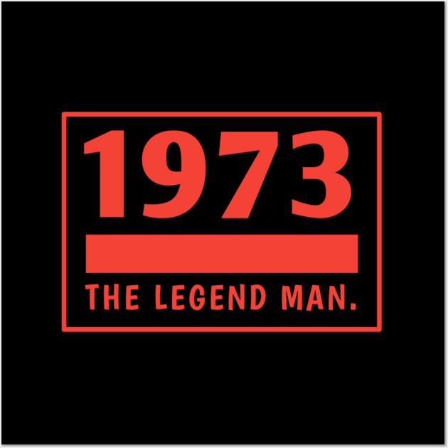 1973 birthday Wall Art by BlackMeme94