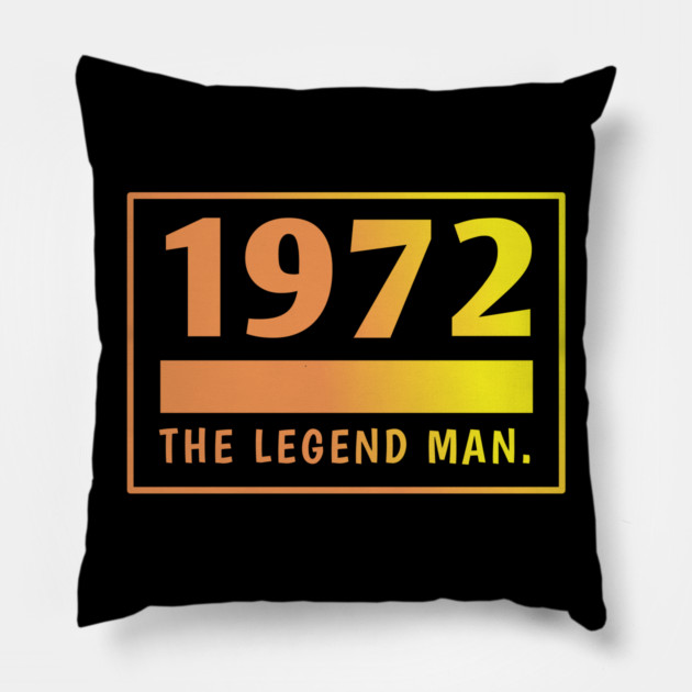 1972 birthday Pillow by BlackMeme94