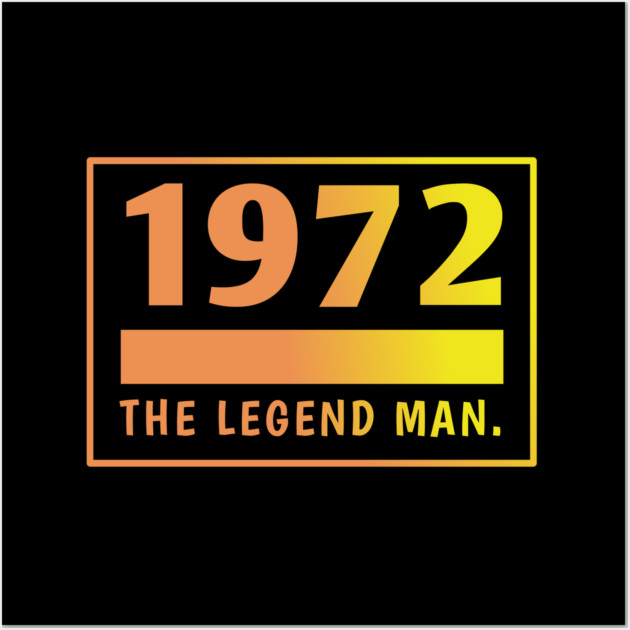 1972 birthday Wall Art by BlackMeme94