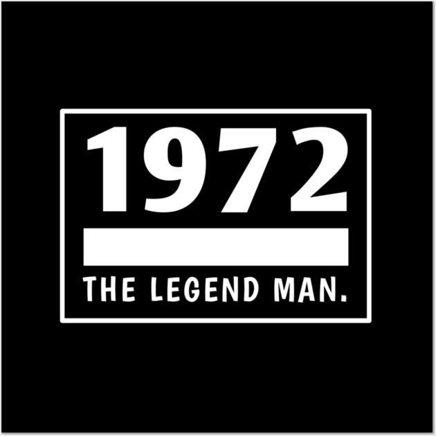 1972 birthday Wall Art by BlackMeme94