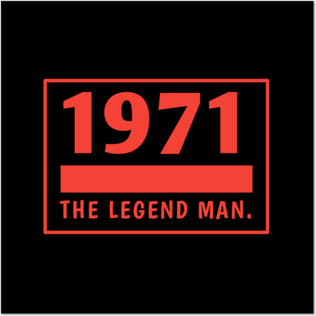 1971 birthday Wall Art by BlackMeme94